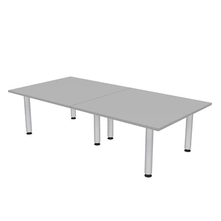 Skutchi Designs 45 in W, 96 in L, 29 in H, Engineered Wood Top, Grey HAR-REC-48X93-PT-01